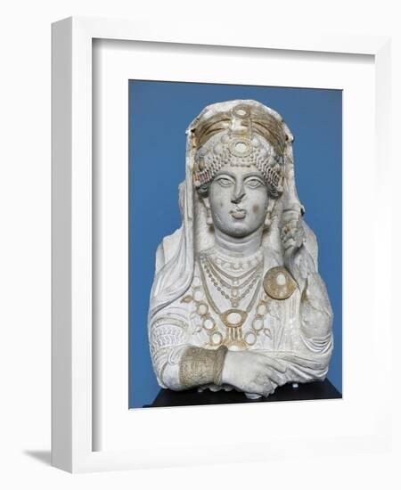 The Beauty of Palmyra. C. 190-210 A.C. Limestone. Carlsberg Glyptotek Museum. Copenhagen. Denmark-null-Framed Giclee Print