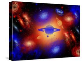 The Beauty of the Creation of the Universe.-Stocktrek Images-Stretched Canvas