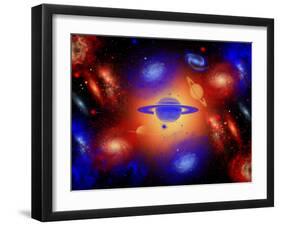 The Beauty of the Creation of the Universe.-Stocktrek Images-Framed Photographic Print