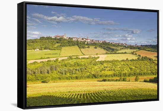 The Beaux Village De France of Vezelay in the Yonne Area, Burgundy, France, Europe-Julian Elliott-Framed Stretched Canvas