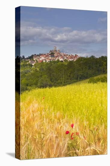 The Beaux Village De France of Vezelay in the Yonne Area, Burgundy, France, Europe-Julian Elliott-Stretched Canvas