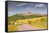 The Beaux Village De France of Vezelay in the Yonne Area of Burgundy, France, Europe-Julian Elliott-Framed Stretched Canvas