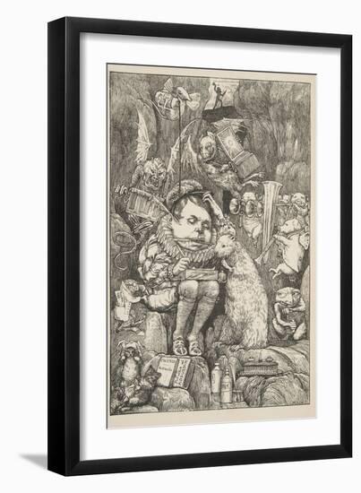 The Beaver Brought Paper-Henry Holiday-Framed Giclee Print