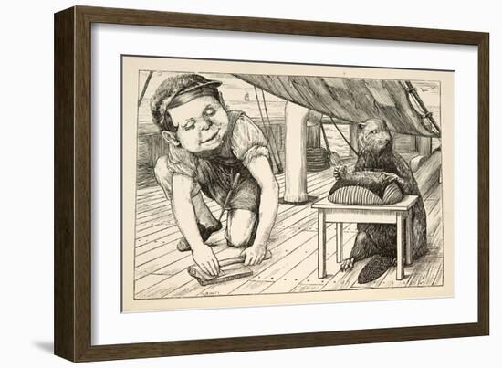 The Beaver Kept Looking the Opposite Way'-Henry Holiday-Framed Giclee Print