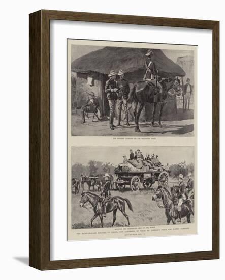 The Bechuanaland Borderland Police, Now Disbanded, of Whom Dr Jameson's Force Was Mainly Composed-Frank Dadd-Framed Giclee Print