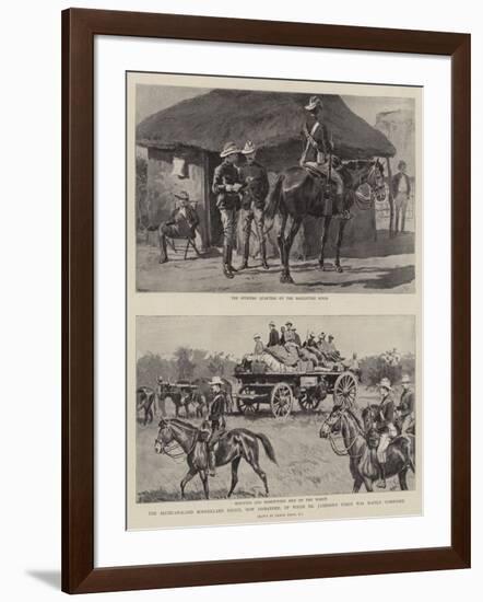 The Bechuanaland Borderland Police, Now Disbanded, of Whom Dr Jameson's Force Was Mainly Composed-Frank Dadd-Framed Giclee Print