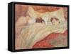 The Bed, circa 1892-95-Henri de Toulouse-Lautrec-Framed Stretched Canvas