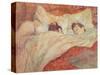 The Bed, circa 1892-95-Henri de Toulouse-Lautrec-Stretched Canvas