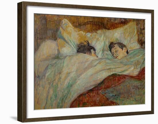 The Bed (Le Lit), 1892-Henri de Toulouse-Lautrec-Framed Giclee Print