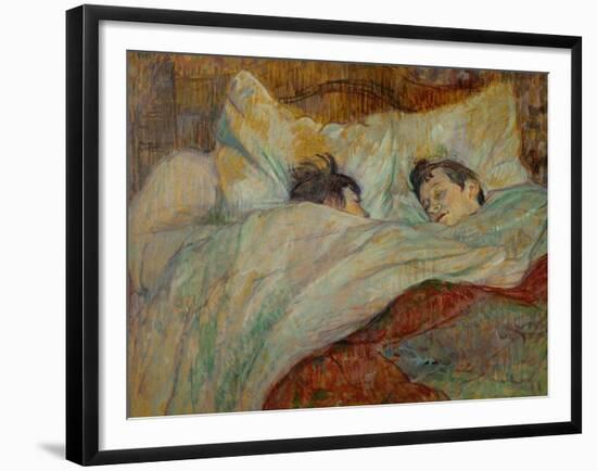 The Bed (Le Lit), 1892-Henri de Toulouse-Lautrec-Framed Giclee Print