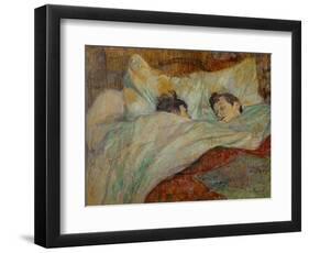 The Bed (Le Lit), 1892-Henri de Toulouse-Lautrec-Framed Giclee Print