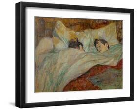 The Bed (Le Lit), 1892-Henri de Toulouse-Lautrec-Framed Giclee Print