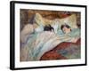 The Bed Two Sleeping Children. Oil on Cardboard by Henri De Toulouse Lautrec (1864-1901) 1892 Dim.-Henri de Toulouse-Lautrec-Framed Giclee Print