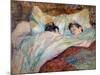 The Bed Two Sleeping Children. Oil on Cardboard by Henri De Toulouse Lautrec (1864-1901) 1892 Dim.-Henri de Toulouse-Lautrec-Mounted Giclee Print