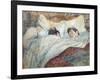 The Bed-Henri de Toulouse-Lautrec-Framed Art Print