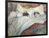 The Bed-Henri de Toulouse-Lautrec-Framed Art Print