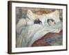 The Bed-Henri de Toulouse-Lautrec-Framed Art Print