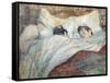 The Bed-Henri de Toulouse-Lautrec-Framed Stretched Canvas