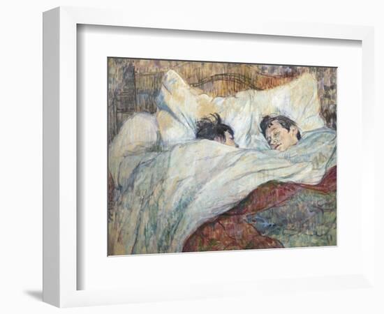 The Bed-Henri de Toulouse-Lautrec-Framed Art Print