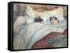 The Bed-Henri de Toulouse-Lautrec-Framed Stretched Canvas