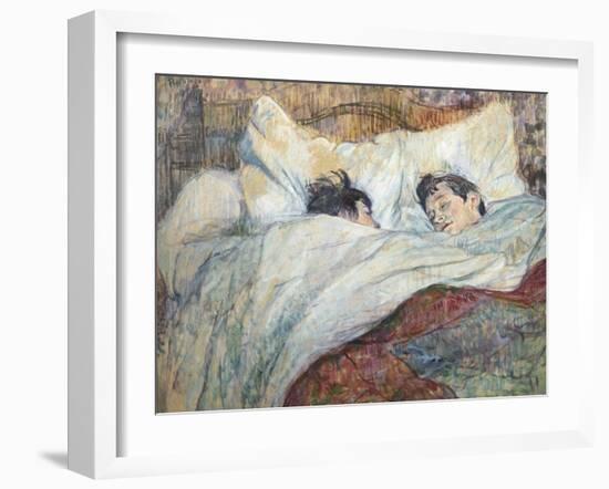 The Bed-Henri de Toulouse-Lautrec-Framed Art Print
