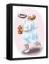 The Bedpan Nurse-Linda Braucht-Framed Stretched Canvas