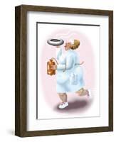 The Bedpan Nurse-Linda Braucht-Framed Giclee Print