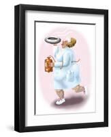 The Bedpan Nurse-Linda Braucht-Framed Giclee Print