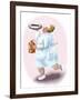 The Bedpan Nurse-Linda Braucht-Framed Giclee Print