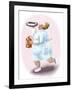 The Bedpan Nurse-Linda Braucht-Framed Giclee Print