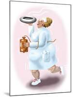 The Bedpan Nurse-Linda Braucht-Mounted Giclee Print