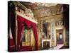 The Bedroom Containing Canopied Bed Where Vittorio Emanuele II of Savoy Was Born-null-Stretched Canvas