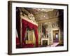 The Bedroom Containing Canopied Bed Where Vittorio Emanuele II of Savoy Was Born-null-Framed Giclee Print