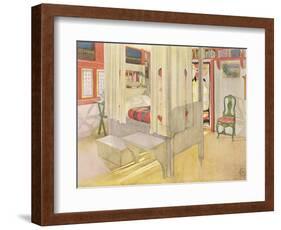 The Bedroom, Published in "Lasst Licht Hinin," 1909-Carl Larsson-Framed Giclee Print