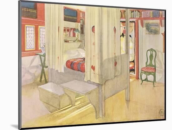 The Bedroom, Published in "Lasst Licht Hinin," 1909-Carl Larsson-Mounted Giclee Print