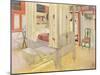 The Bedroom, Published in "Lasst Licht Hinin," 1909-Carl Larsson-Mounted Giclee Print