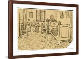 The Bedroom-Vincent van Gogh-Framed Giclee Print