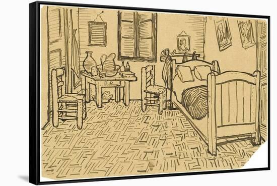 The Bedroom-Vincent van Gogh-Framed Stretched Canvas