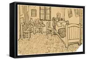 The Bedroom-Vincent van Gogh-Framed Stretched Canvas