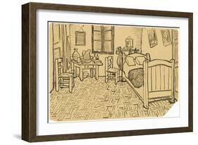 The Bedroom-Vincent van Gogh-Framed Giclee Print