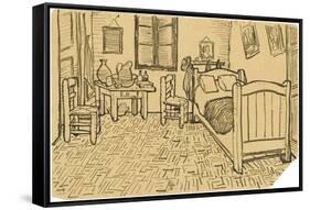 The Bedroom-Vincent van Gogh-Framed Stretched Canvas