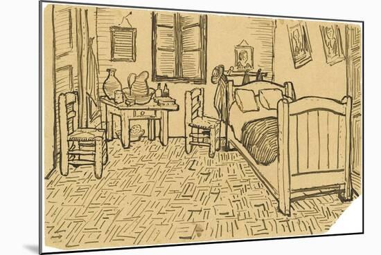 The Bedroom-Vincent van Gogh-Mounted Giclee Print