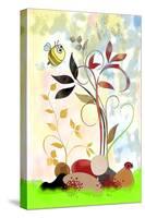The Bee And The Ladybug-Ruth Palmer-Stretched Canvas