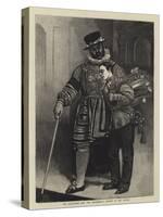 The Beefeater and the Drummer, a Sketch in the Tower-Sir James Dromgole Linton-Stretched Canvas