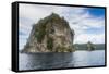 The Beehives (Dawapia Rocks) in Simpson Harbour, Rabaul, East New Britain, Papua New Guinea, Pacifi-Michael Runkel-Framed Stretched Canvas