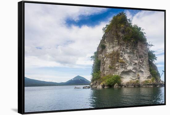 The Beehives (Dawapia Rocks) in Simpson Harbour, Rabaul, East New Britain, Papua New Guinea, Pacifi-Michael Runkel-Framed Stretched Canvas