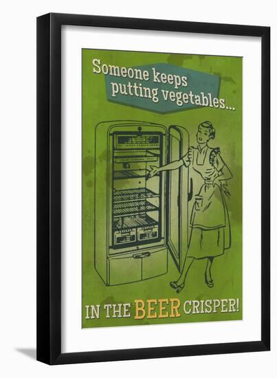 The Beer Crisper-Lantern Press-Framed Art Print