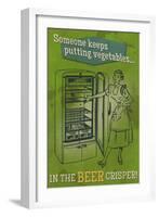 The Beer Crisper-Lantern Press-Framed Art Print