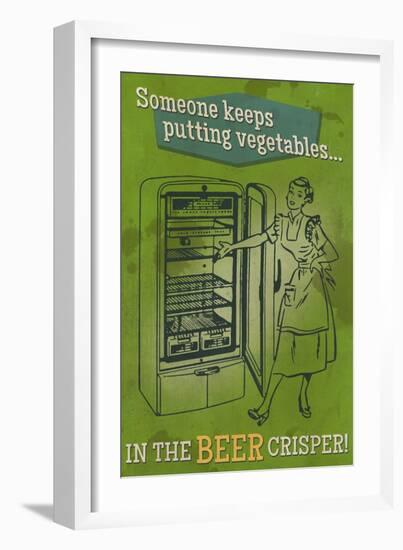 The Beer Crisper-Lantern Press-Framed Art Print