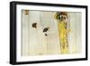 The Beethoven Frieze, Detail: Knight in Shining Armor, 1902-Gustav Klimt-Framed Giclee Print